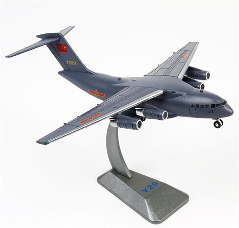 1/260 Scale Alloy Y-20 Transport Airplane Military Model Simulation Military Aircraft Model for Collection Gift in Kuwait
