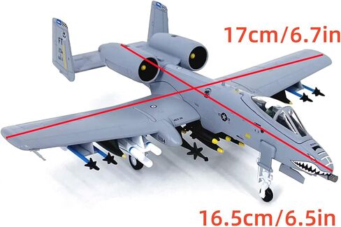 Simulation Alloy Aircraft Model 1:100 US A-10A Attack Plane Airplane Model in Kuwait