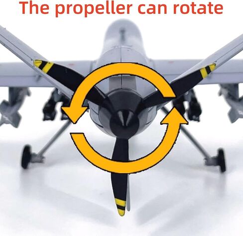 Simulation Alloy Aircraft Model 1/72 Scale US Air Force MQ-9 Reaper UAV Model in Kuwait