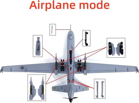 Simulation Alloy Aircraft Model 1/72 Scale US Air Force MQ-9 Reaper UAV Model in Kuwait