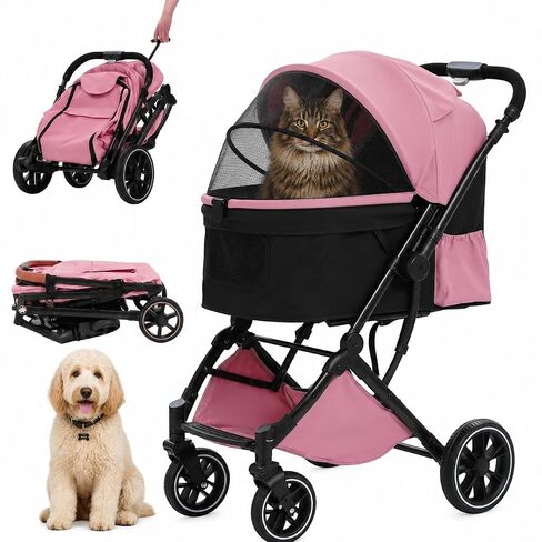 MUTTROS Pet Stroller for Dogs & Cats, 66lbs, Gray in Kuwait