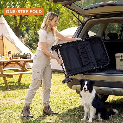 MAMIZO Foldable Dog Stroller for Large & Medium Dogs Up to 66lbs in Kuwait