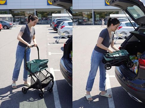 Pet Stroller for Small 2 Dog Cat Puppy Grocery Shopping Cart in Kuwait