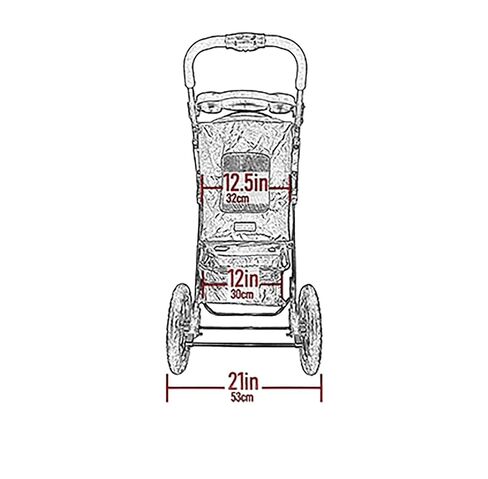 Pet Gear No-Zip AT3 Pet Stroller for Cats/Dogs, Platinum in Kuwait
