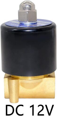 Beduan Brass Electric Solenoid Valve, DC 24V 1/2"NPT Air Valve Normally Colsed for Water Air Gas Fuel Oil in Kuwait