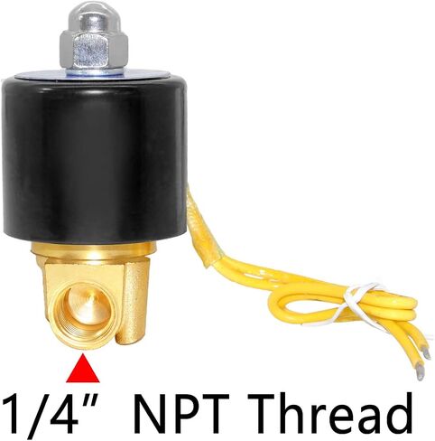 Beduan Brass Electric Solenoid Valve, DC 24V 1/2"NPT Air Valve Normally Colsed for Water Air Gas Fuel Oil in Kuwait