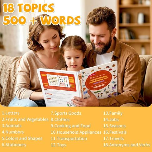 500 Word Sound Book for Kids Ages 2-8, Interactive English Learning in Kuwait