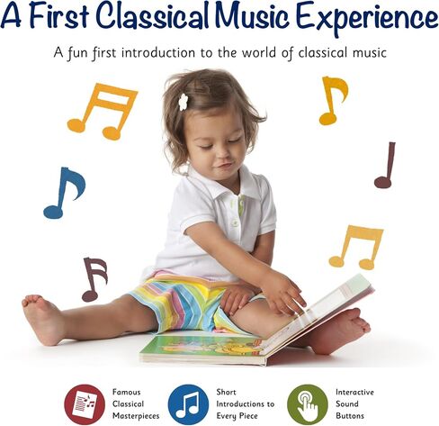 LITTLE MAESTRO Carnival of Animals by Saint-Saëns – The Complete Musical Suite, Musical Books for Toddlers, 28-Button Music Book, Musical Toys for Toddlers 1-3 in Saudi Arabia