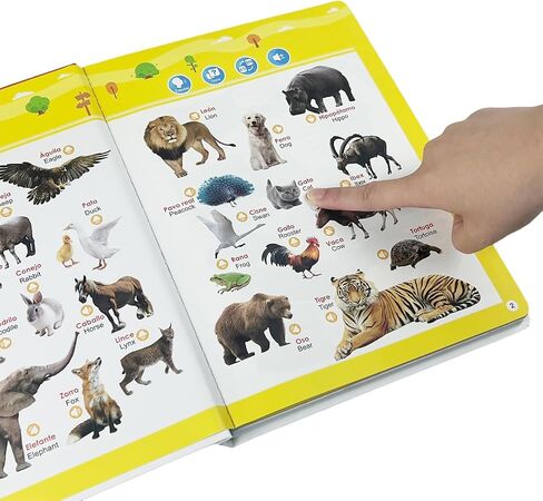 Spanish & English Bilingual Sound Book, Interactive Toddler Book in Saudi Arabia