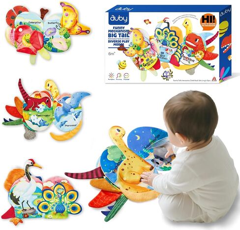 Baby Cloth Books, 3 Pack Soft Books for Babies 6M+, Travel Toy in Kuwait