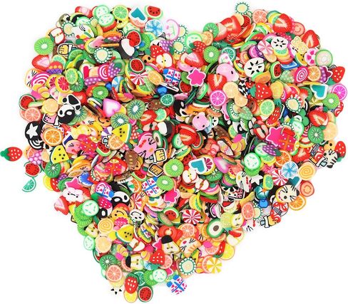 2000 Pcs Fruit Polymer Slices for Slime Nail Art Charms DIY Crafts in Saudi Arabia