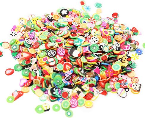 2000 Pcs Fruit Polymer Slices for Slime Nail Art Charms DIY Crafts in Saudi Arabia