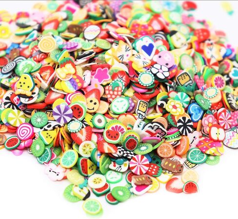 2000 Pcs Fruit Polymer Slices for Slime Nail Art Charms DIY Crafts in Saudi Arabia