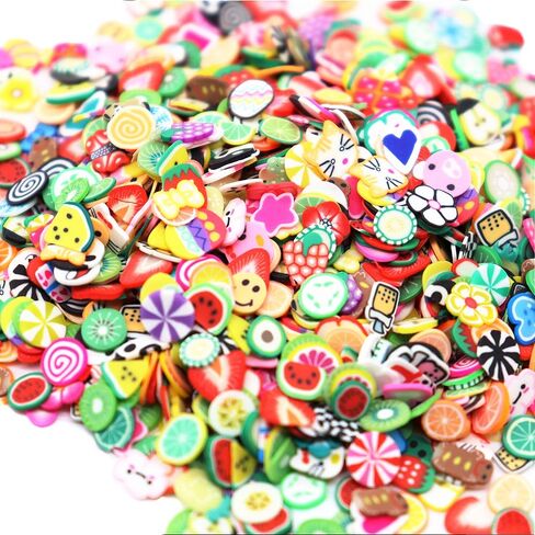 2000 Pcs Fruit Polymer Slices for Slime Nail Art Charms DIY Crafts in Saudi Arabia