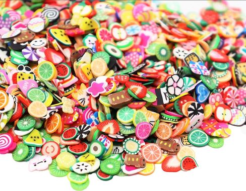 2000 Pcs Fruit Polymer Slices for Slime Nail Art Charms DIY Crafts in Saudi Arabia