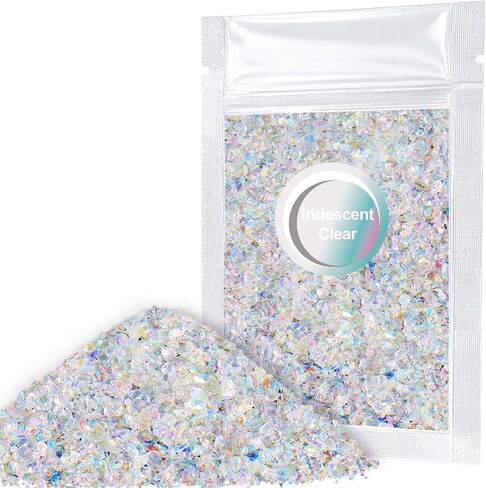Matio 12 Colors Crushed Glass Irregular Glitter, 4.23oz/ 120g Glitter in Saudi Arabia