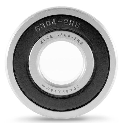 XiKe 2 Pcs 6304-2RS Double Rubber Seal Bearings 20x52x15mm, Pre-Lubricated and Stable Performance and Cost Effective, Deep Groove Ball Bearings. in Kuwait