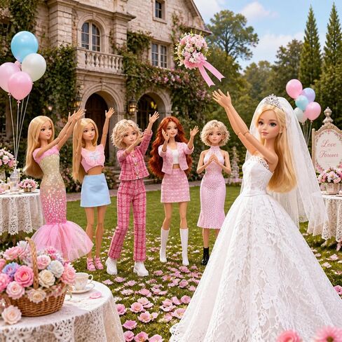 30 Pcs Doll Clothes and Accessories Gown Outfit Shoes for 11.5 Inch Dolls in Kuwait