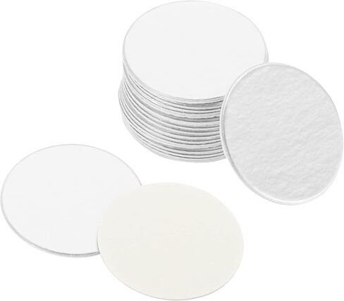 PATIKIL 60mm/2.34" Aluminum Foil Cap Liner, 150Pcs Resistant Tamper Induction Heat Sealer Sealing Liners for PE/HDPE Plastic Bottle Jar Lid in Saudi Arabia