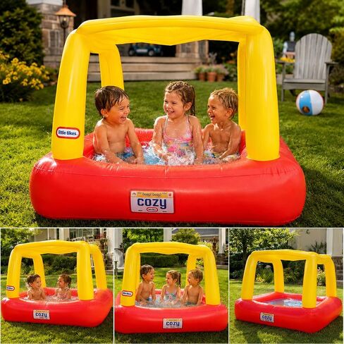Little Tikes Cozy Coupe Inflatable Kiddie Pool with Sun Shade in Saudi Arabia