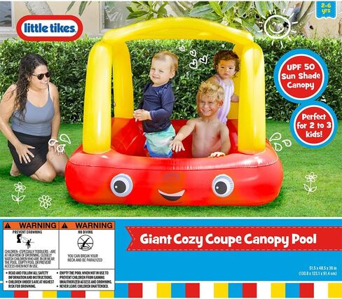 Little Tikes Cozy Coupe Inflatable Kiddie Pool with Sun Shade in Saudi Arabia
