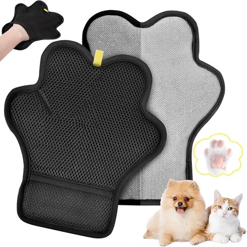 Pet Hair Removal Glove for Cats & Dogs,Upgraded Reusable pet hair glove in Kuwait