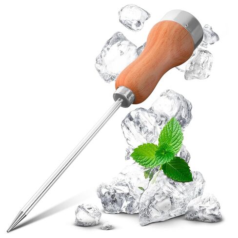 ESKONI Stainless Steel Ice Pick Punch Kitchen Tool Wooden Handle Metal Cover in Saudi Arabia