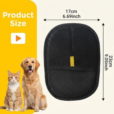 Pet Hair Removal Gloves for Dogs and Cats, Reusable pet Hair Cleaning Tool, can be Used on Clothes, Sofas, beds, Carpets, and car Seats, Quickly and Easily removes pet Hair, Two-piece Set in Kuwait