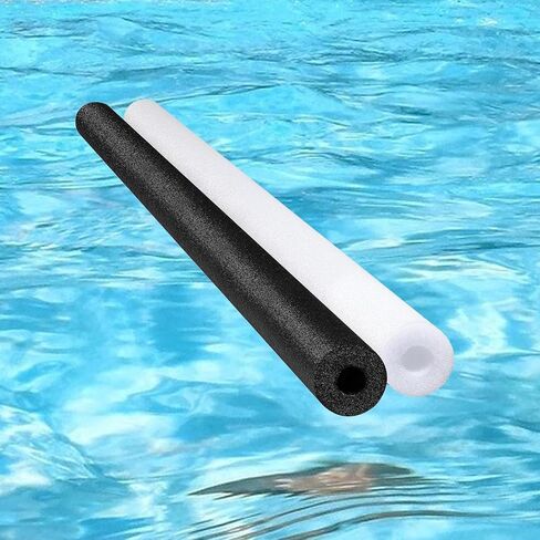 2Pcs Pool Noodles Swim Noodles 59 inch Foam Tubes for Party Exercise Black and White in Kuwait