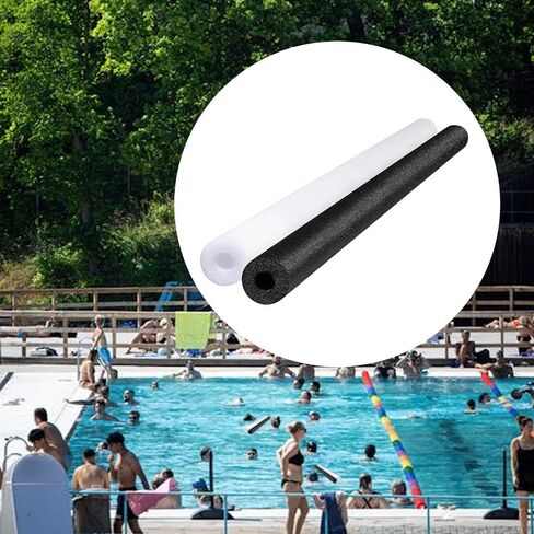 2Pcs Pool Noodles Swim Noodles 59 inch Foam Tubes for Party Exercise Black and White in Kuwait