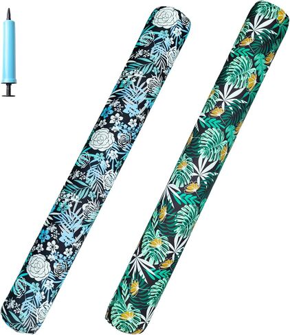 FindUWill Inflatable Pool Noodles 2-Pack, 54"x6" Large Pool Float Noodle Set, Soft Fabric Covered Premium Swimming Pool Noodles for Backyard, Beach & Lake in Kuwait