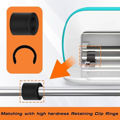Cricut Joy Roller Replacement, 4PCS Rubber Rollers with Retaining Clips in Kuwait