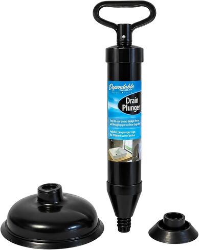 DINY Home & Style High Pressure Powerful Pump Multi-Drain Plunger Bathroom Kitchen Toilet Shower Sinks (Black) in Kuwait