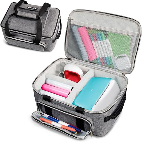 Carrying Case for Cricutt Joy, Portable Craft Storage Bag Organizer with Pockets for Tools and Accessories in Kuwait