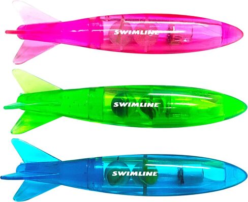 Swimline | Underwater Dive Toys for Kids | Light-Up Torpedoes in Kuwait