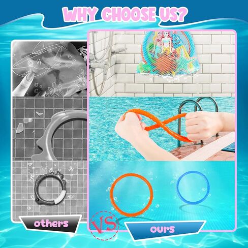HUUIDY Mermaid Pool Toys, Shell Chest for Treasure Hunt Games for Kids 4-12 in Kuwait