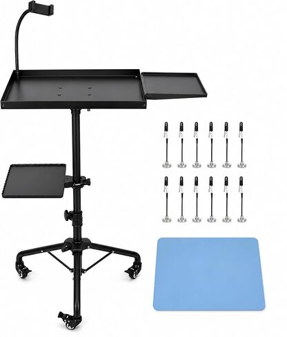 Drankin Rolling Airbrush Painting Station with 12 Magnetic Clips in Kuwait