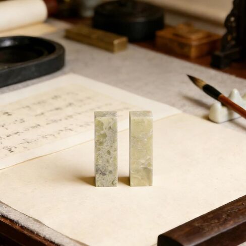TEHAUX 5 Pcs Soapstone Carving Blocks, Qingtian Seal Stone Blanks in Kuwait