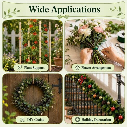 Tenn Well 110Yds 22 Gauge Green Floral Wire for Wreath Crafts Arrangements in Saudi Arabia