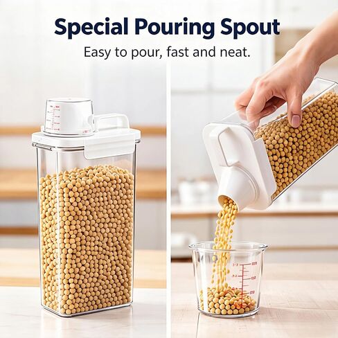 Rice Storage Container, 3-5 Lbs Cereal Containers Storage, Rice Dispenser in Saudi Arabia