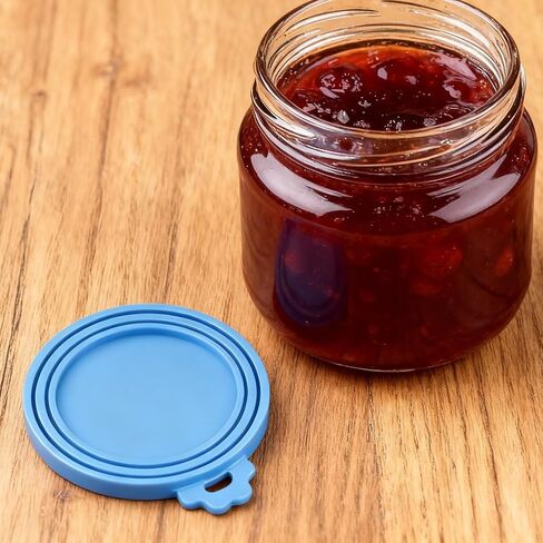 Food Can Lids 2 Pack, Universal Silicone Covers, Airtight Flexible Can Toppers, for Dog Cat Food Storage Containers in Kuwait