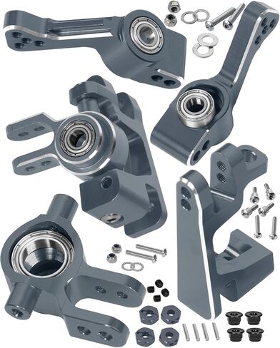 RC Alloy Caster Block,Steering Blocks,Rear Stub Axle Carriers Upgrades Part for 1/10 Slash 4WD(VXL),Titanium in Kuwait