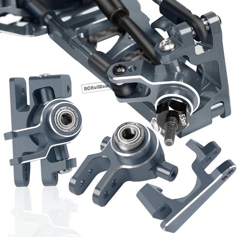 RC Alloy Caster Block,Steering Blocks,Rear Stub Axle Carriers Upgrades Part for 1/10 Slash 4WD(VXL),Titanium in Kuwait