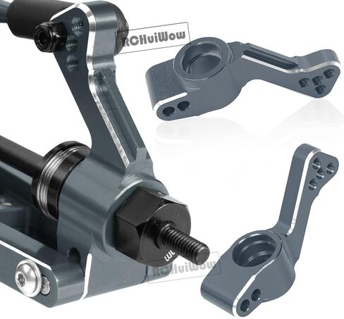 RC Alloy Caster Block,Steering Blocks,Rear Stub Axle Carriers Upgrades Part for 1/10 Slash 4WD(VXL),Titanium in Kuwait