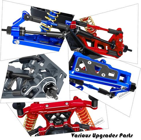 RC Alloy Caster Block,Steering Blocks,Rear Stub Axle Carriers Upgrades Part for 1/10 Slash 4WD(VXL),Titanium in Kuwait