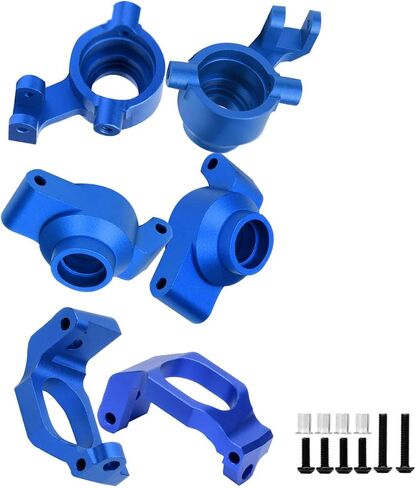 RC Caster Blocks C-hubs&Steering Blocks&Carriers Stub Axle Upgrades Part for 1/10 Maxx WideMaxx,Aluminum Hops Up for RC Truck Mode #89086-4,#89076-4,Replace #8932,8937,8952,Navy Blue in Kuwait