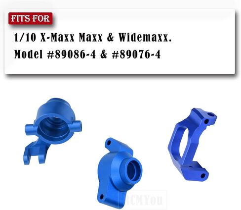 RC Caster Blocks C-hubs&Steering Blocks&Carriers Stub Axle Upgrades Part for 1/10 Maxx WideMaxx,Aluminum Hops Up for RC Truck Mode #89086-4,#89076-4,Replace #8932,8937,8952,Navy Blue in Kuwait
