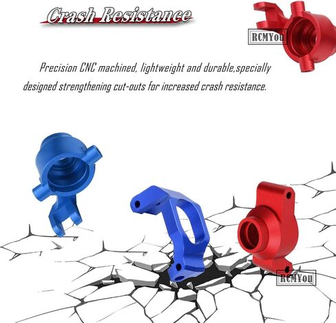 RC Caster Blocks C-hubs&Steering Blocks&Carriers Stub Axle Upgrades Part for 1/10 Maxx WideMaxx,Aluminum Hops Up for RC Truck Mode #89086-4,#89076-4,Replace #8932,8937,8952,Navy Blue in Kuwait