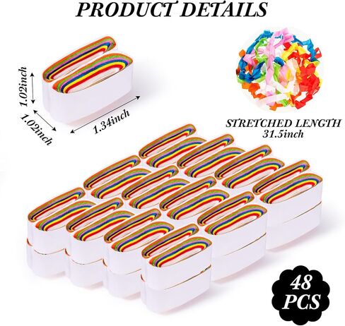 Wettarn 24 Pcs Mouth Coils Magic Tricks Props Colored Paper for Magician in Kuwait