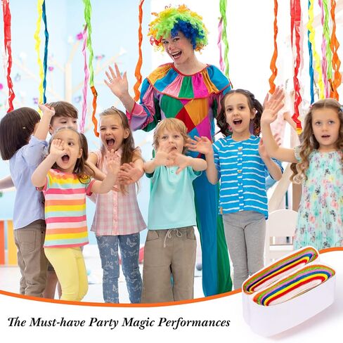 Wettarn 24 Pcs Mouth Coils Magic Tricks Props Colored Paper for Magician in Kuwait